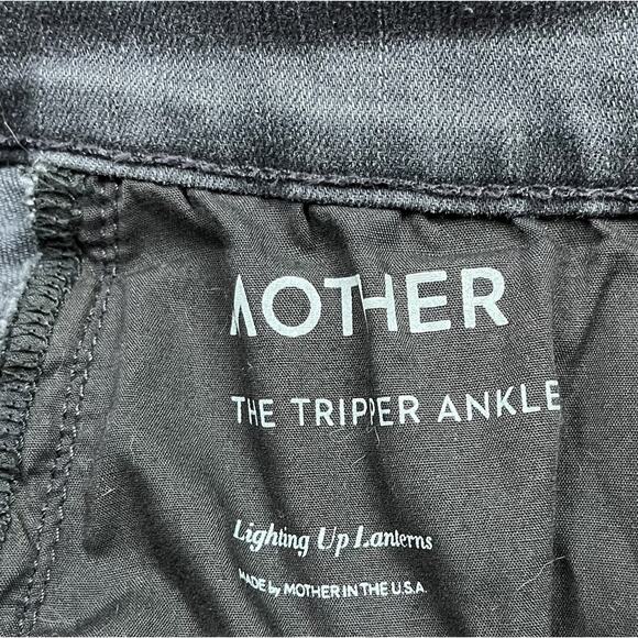 MOTHER The Tripper Ankle Gray Lighting Up Lanterns High Rise Flare Jeans Size 32 - Picture 12 of 12